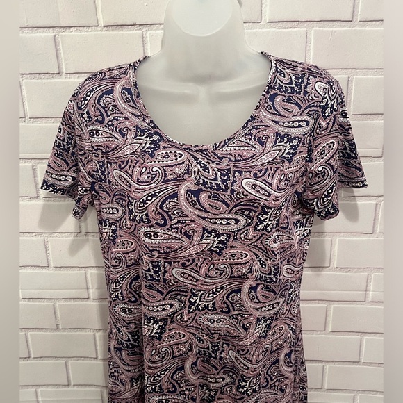 LANDS END short sleeve printed relaxed fit dress/size S - Picture 3 of 6